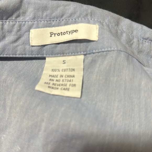 PROTOTYPE 6 BUTTON DOWN BLUE BLOUSE WORN ONCE - Picture 12 of 12